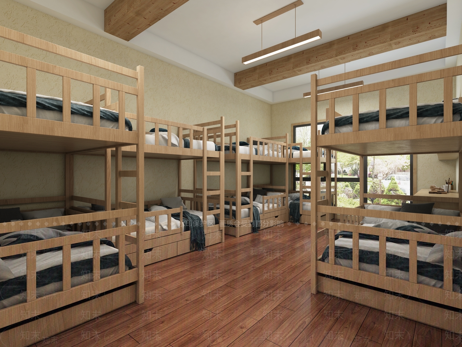 现代员工宿舍3D模型下载【ID:997896421】