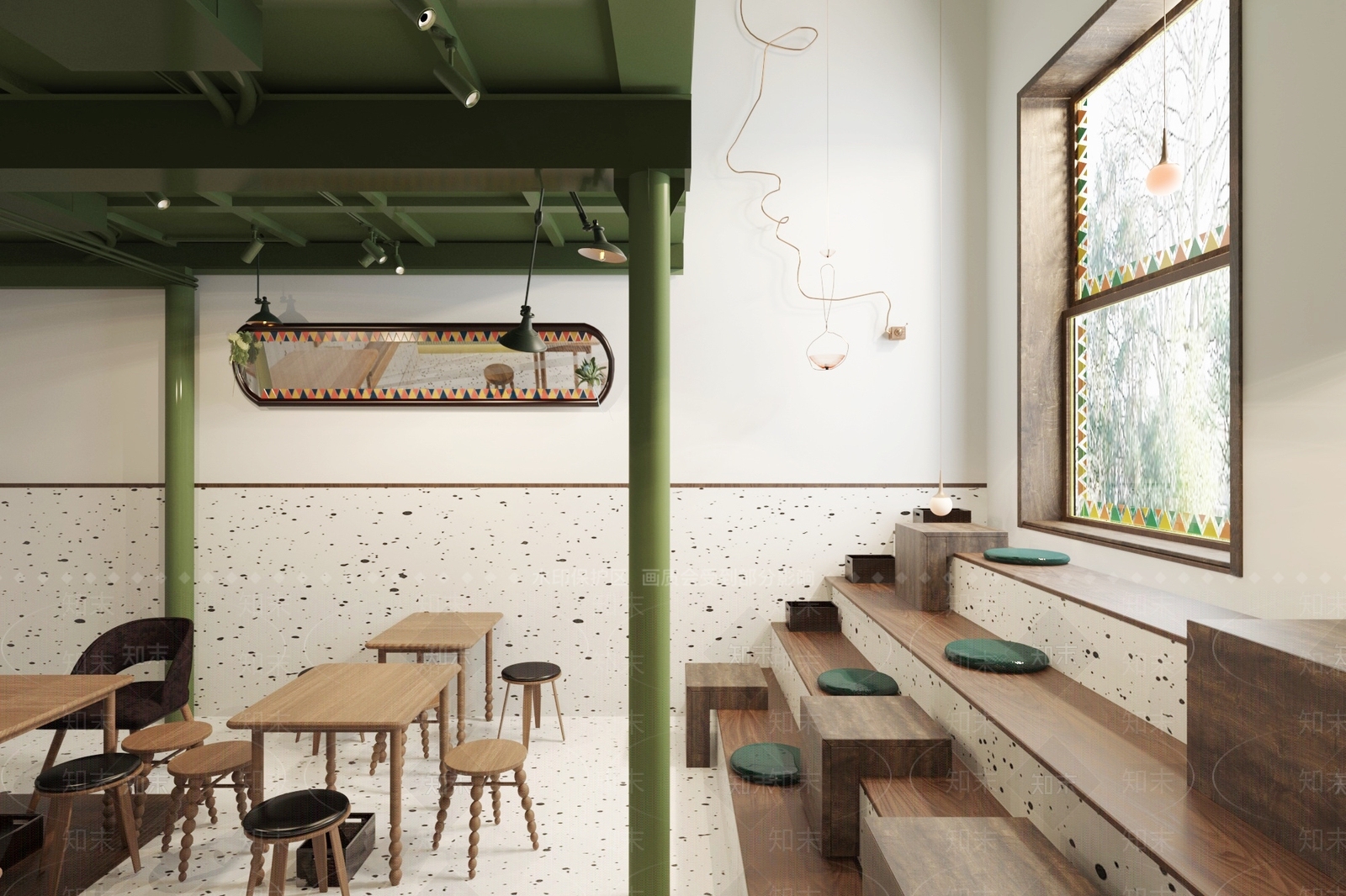 【3D悬赏模型】上海彦文建筑工作室设计北欧风格咖啡店3D模型下载【ID:297974868】