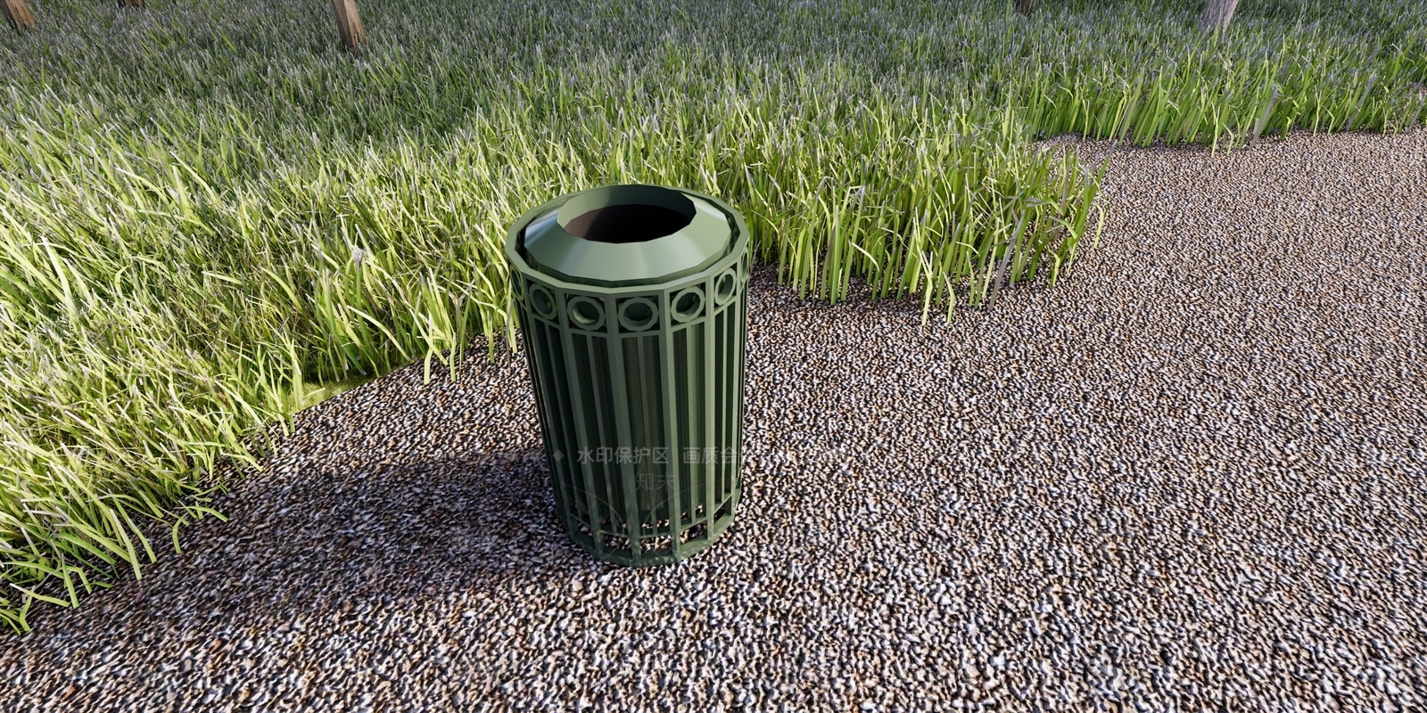 现代垃圾桶SU模型下载【ID:397913334】