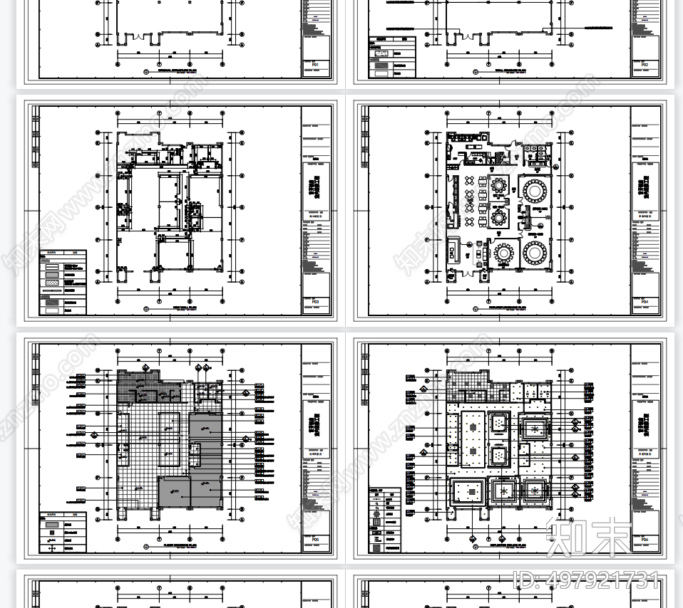 饭店cad施工图下载【ID:497921731】