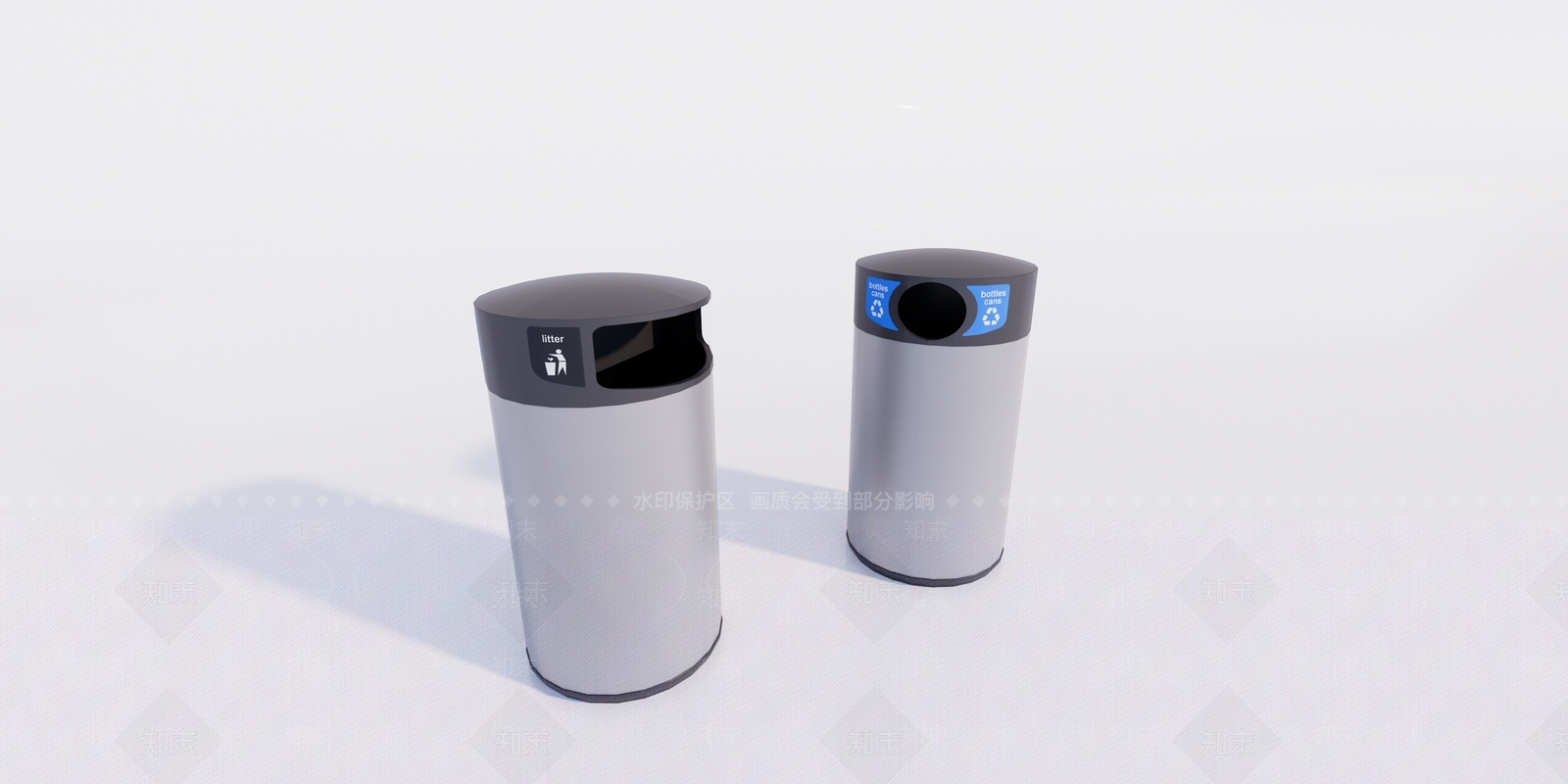 现代垃圾桶SU模型下载【ID:397921394】