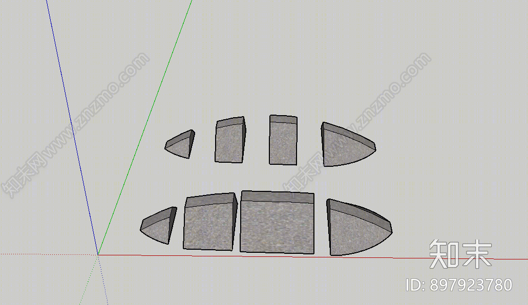 现代石头SU模型下载【ID:897923780】