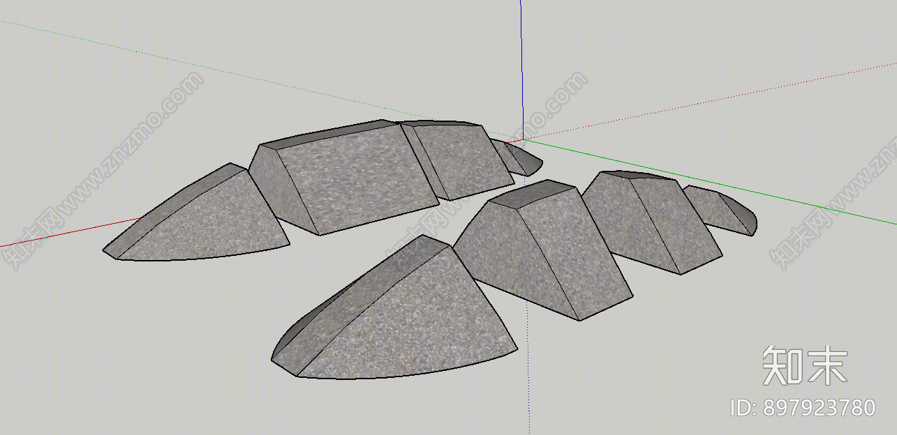 现代石头SU模型下载【ID:897923780】