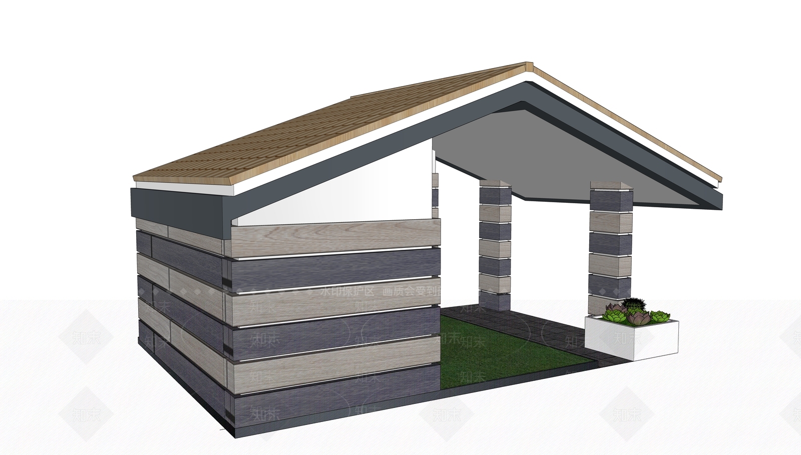 现代狗屋SU模型下载【ID:897931330】