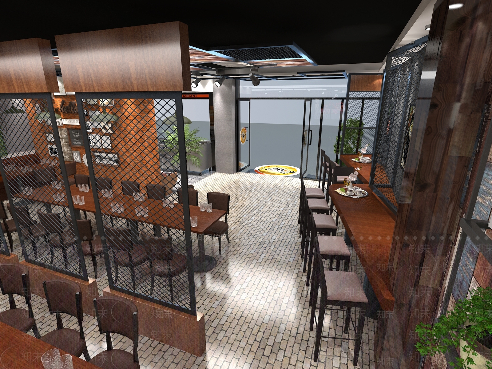 工业风火锅店3D模型下载【ID:397933203】