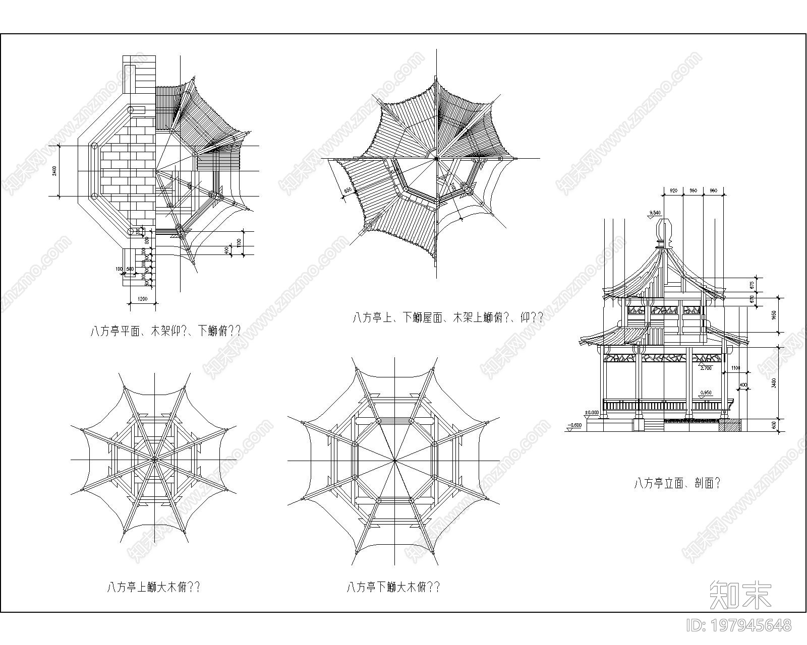 古亭建筑施工图下载【ID:197945648】