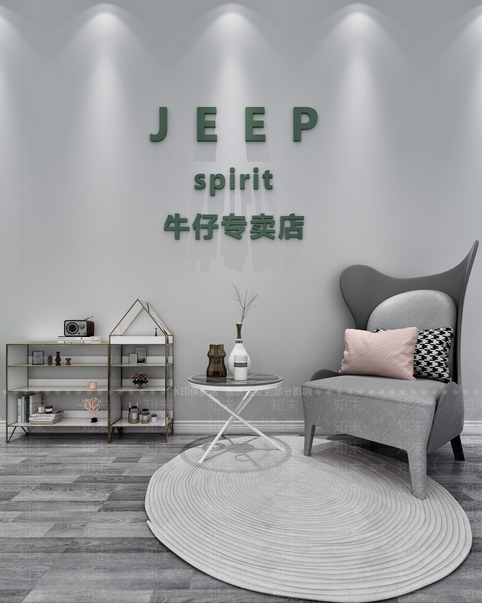 现代直播间3D模型下载【ID:997962181】