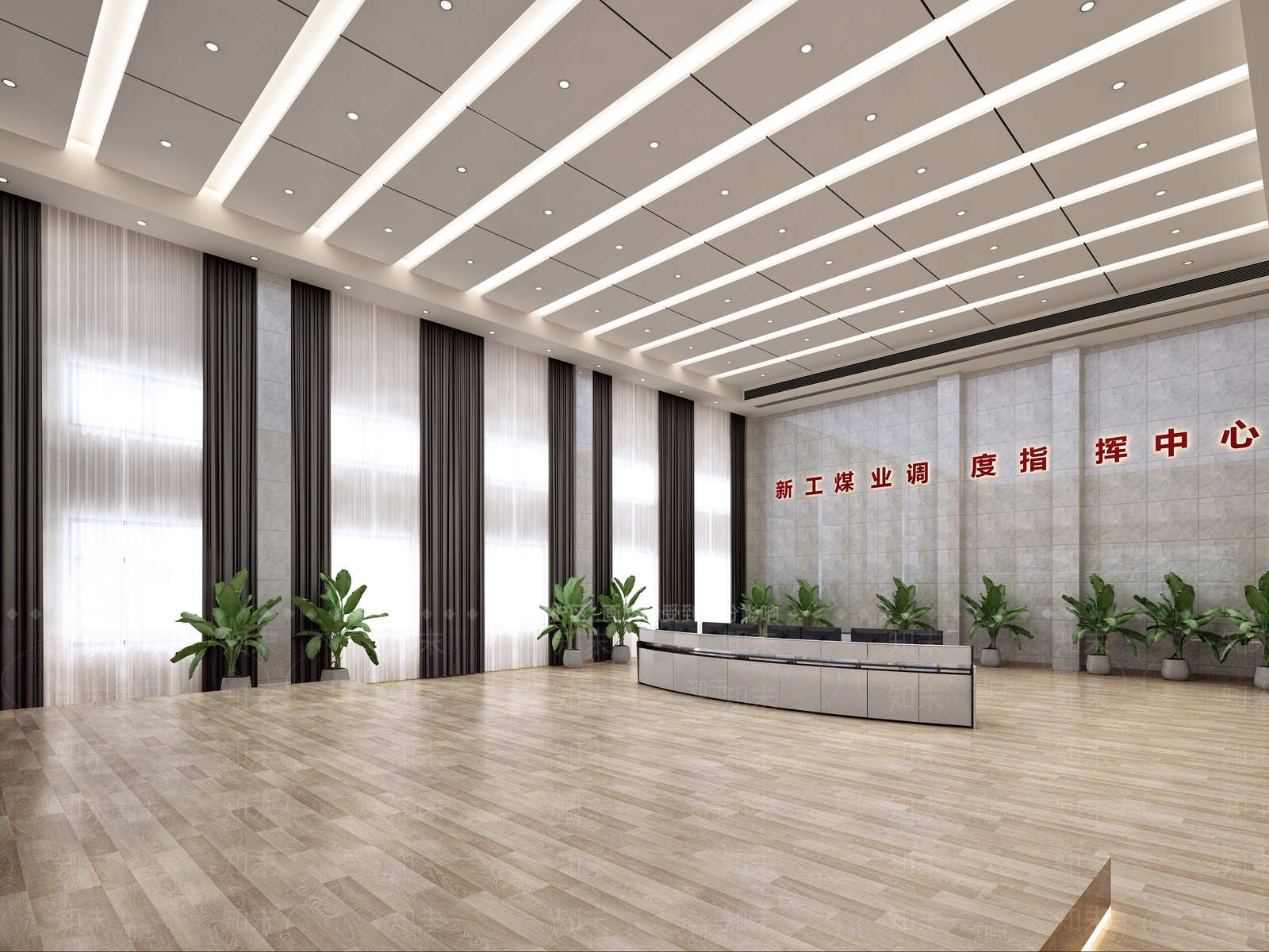 现代监控大厅3D模型下载【ID:797963800】