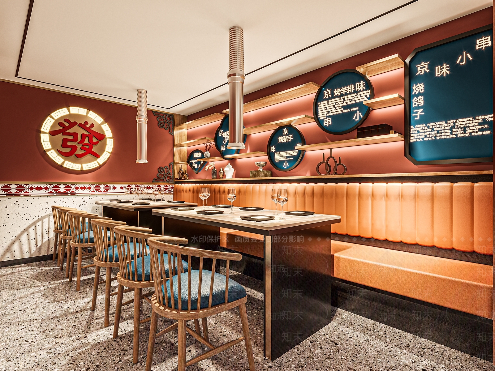 现代火锅店3D模型下载【ID:397969298】