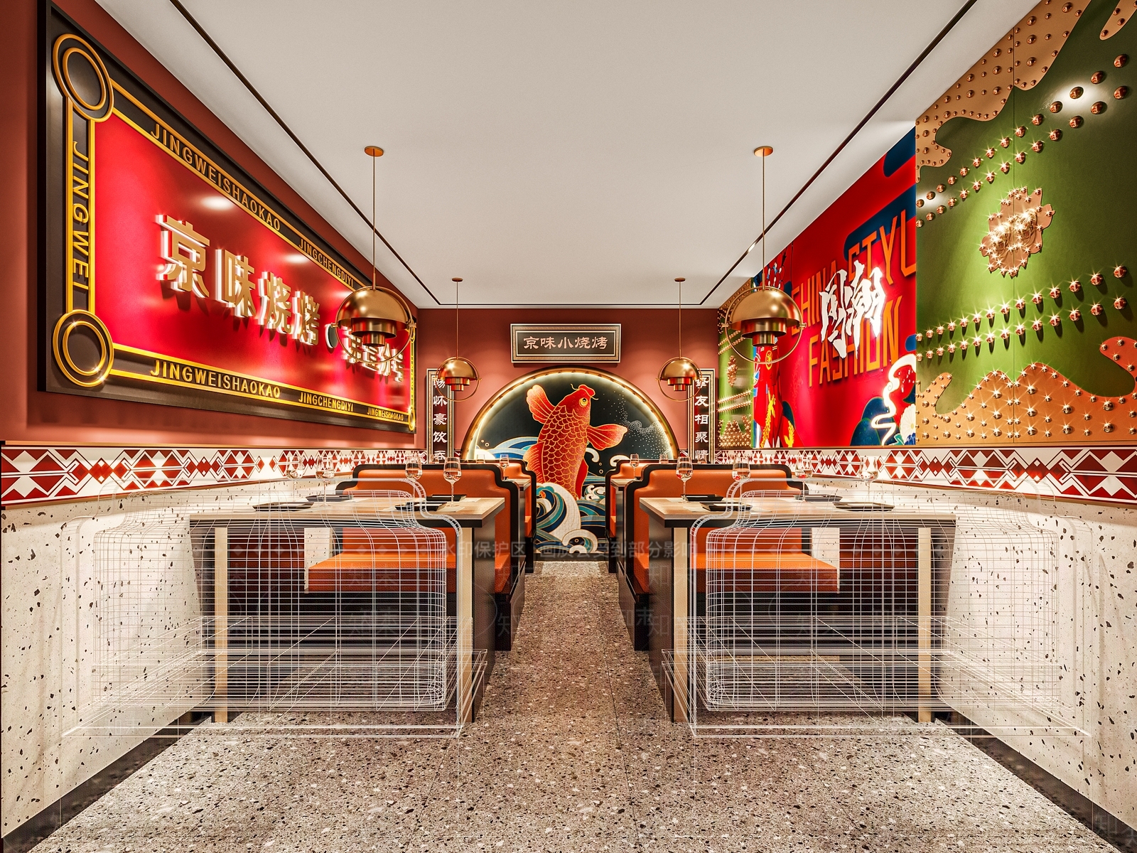 现代火锅店3D模型下载【ID:397969298】
