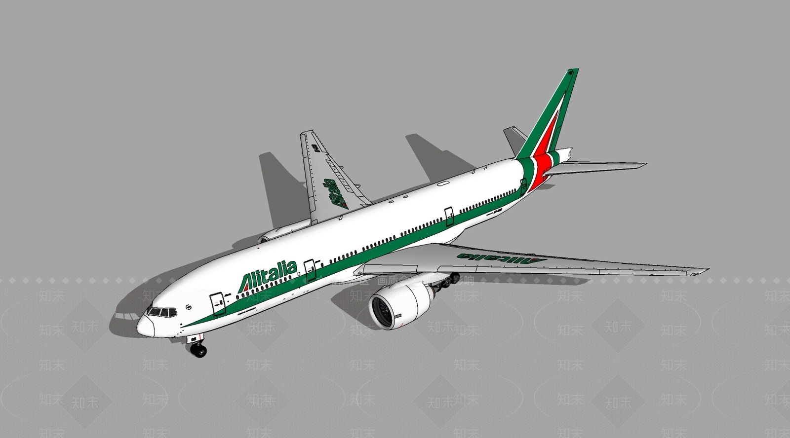 现代航空SU模型下载【ID:897982549】