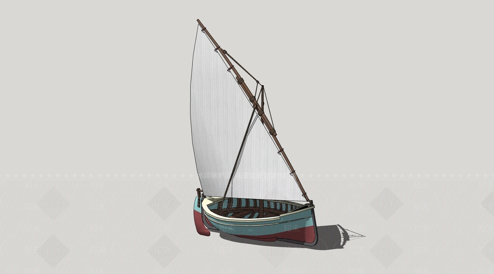 现代舰船SU模型下载【ID:897982419】
