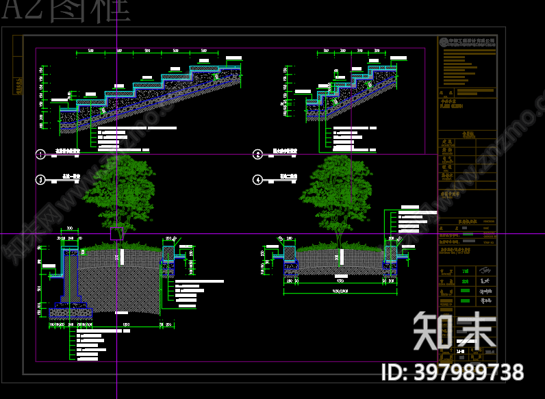 公园景观cad施工图下载【ID:397989738】