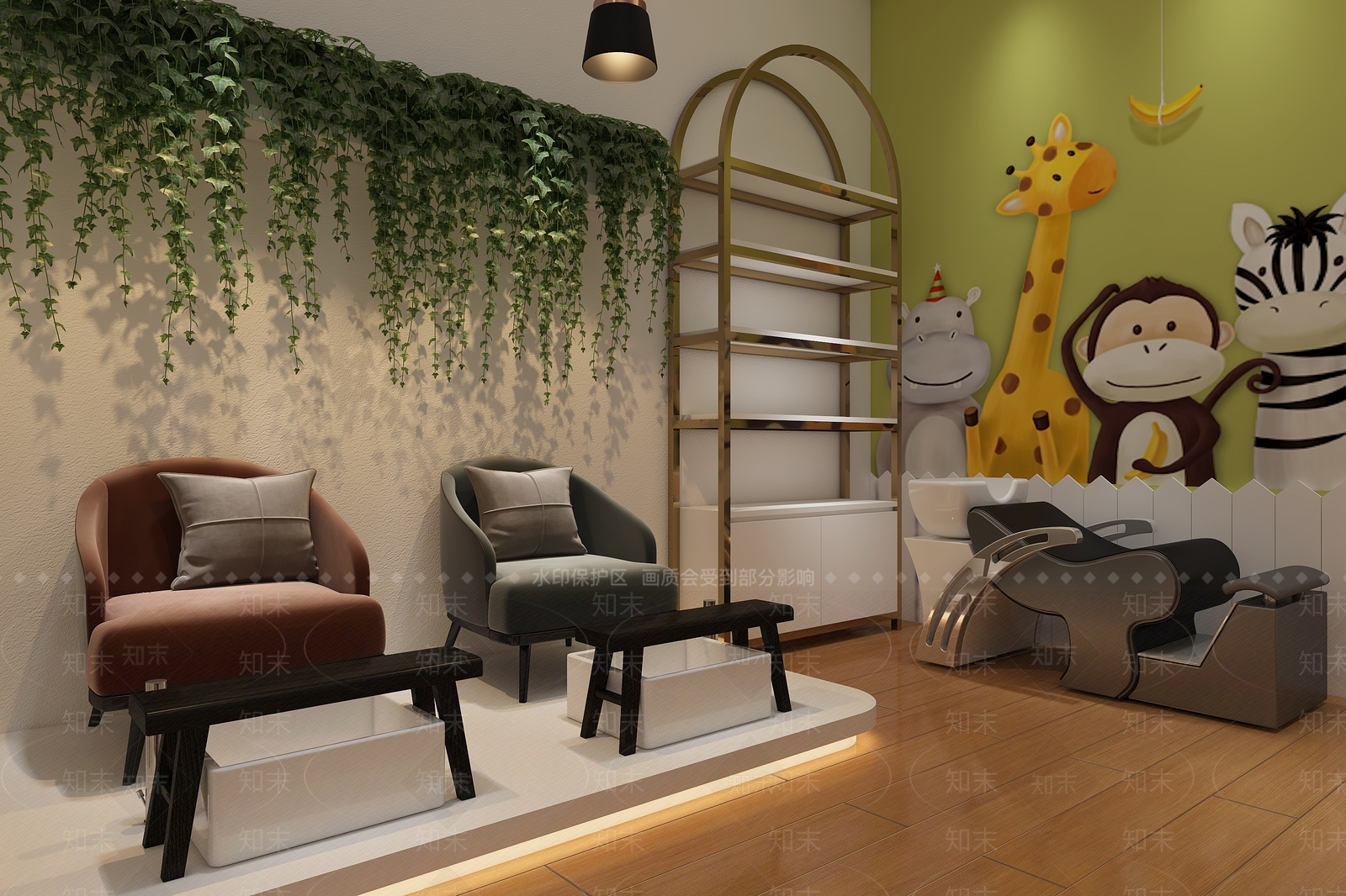 现代儿童沙龙店3D模型下载【ID:398030476】