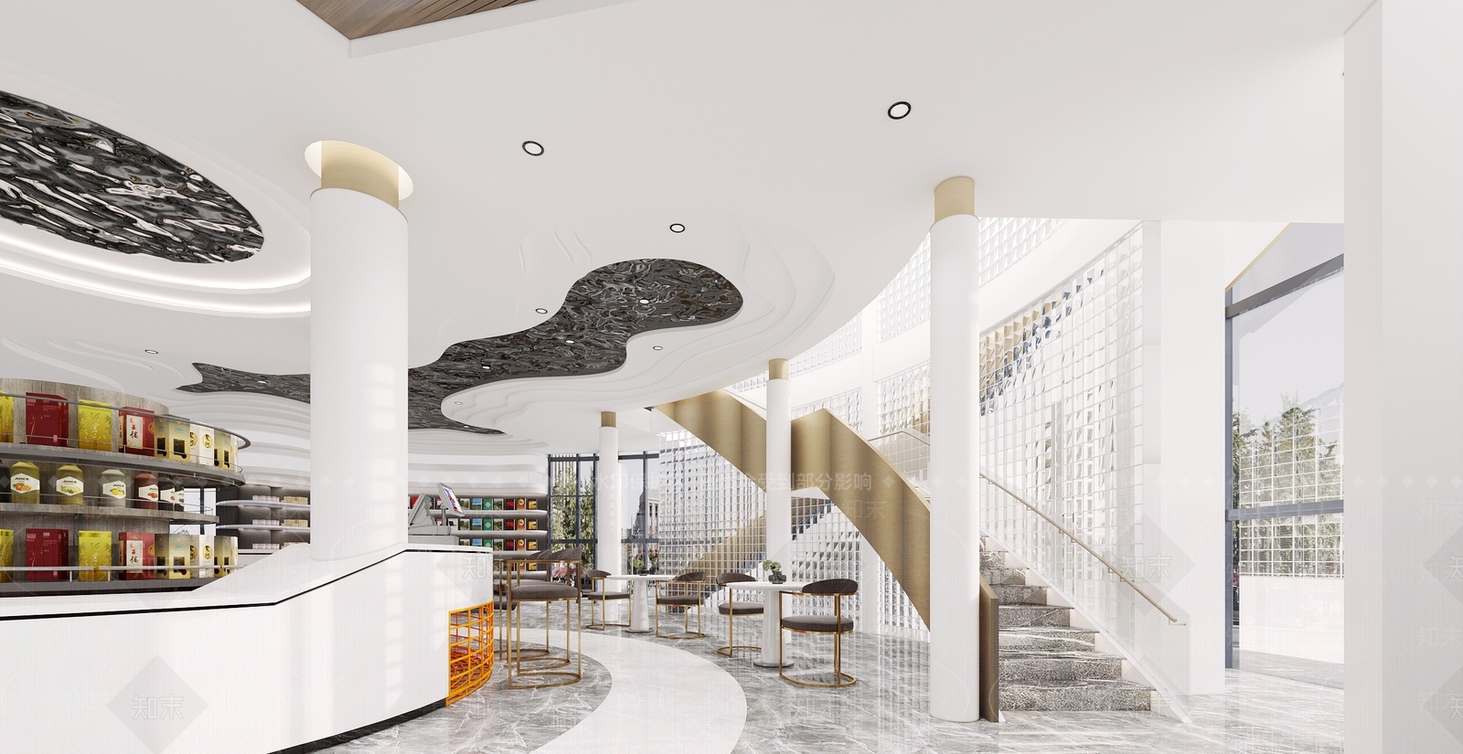 现代超市3D模型下载【ID:598032358】