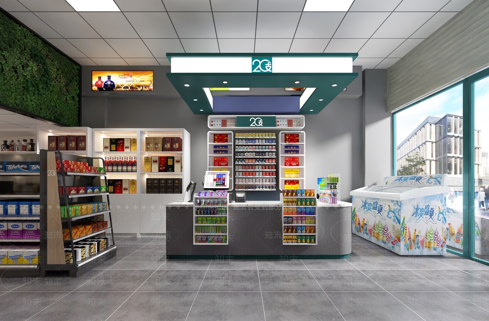 现代超市3D模型下载【ID:598039360】