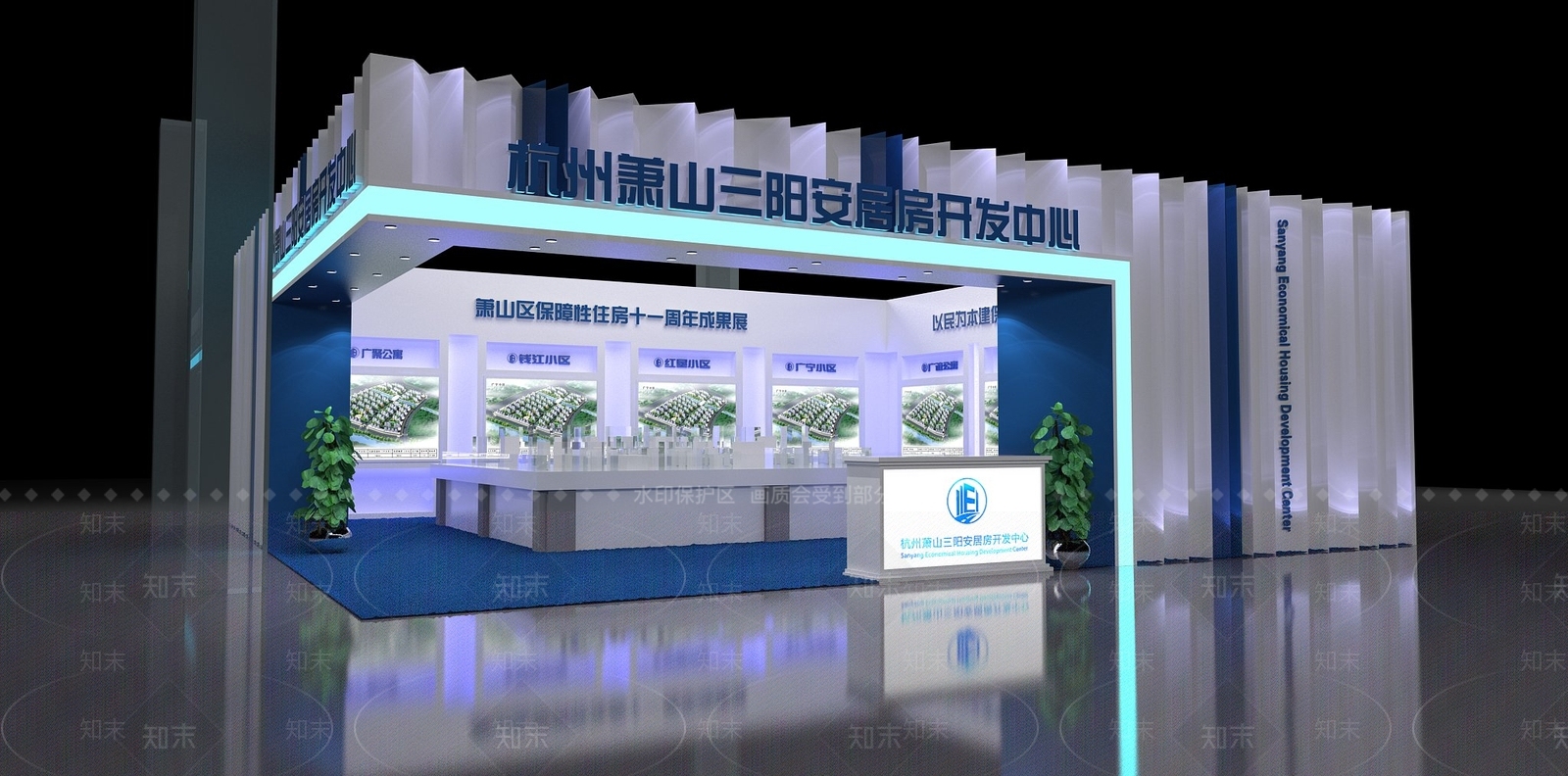 现代商业展厅SU模型下载【ID:298049986】