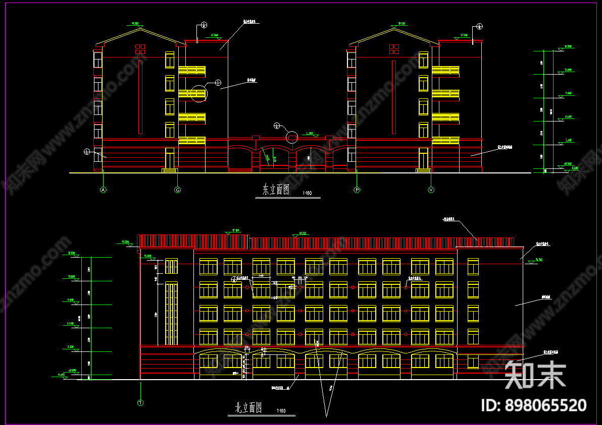 学生宿舍建筑图施工图下载【ID:898065520】