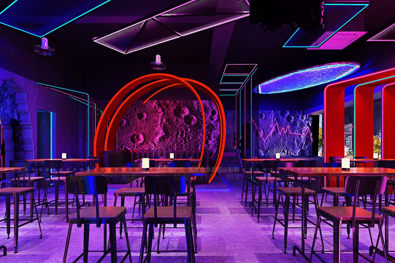 现代酒吧3D模型下载【ID:498088424】