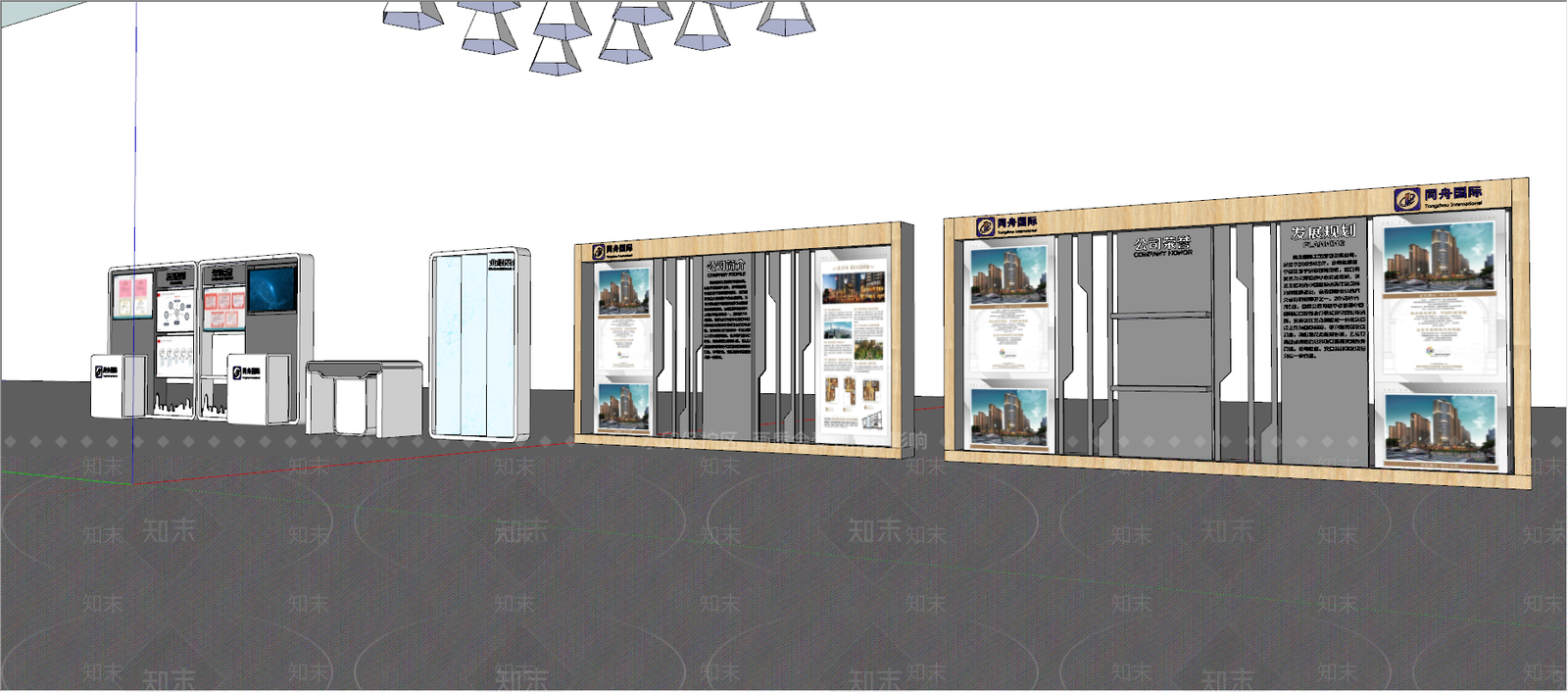 现代展架SU模型下载【ID:798100137】