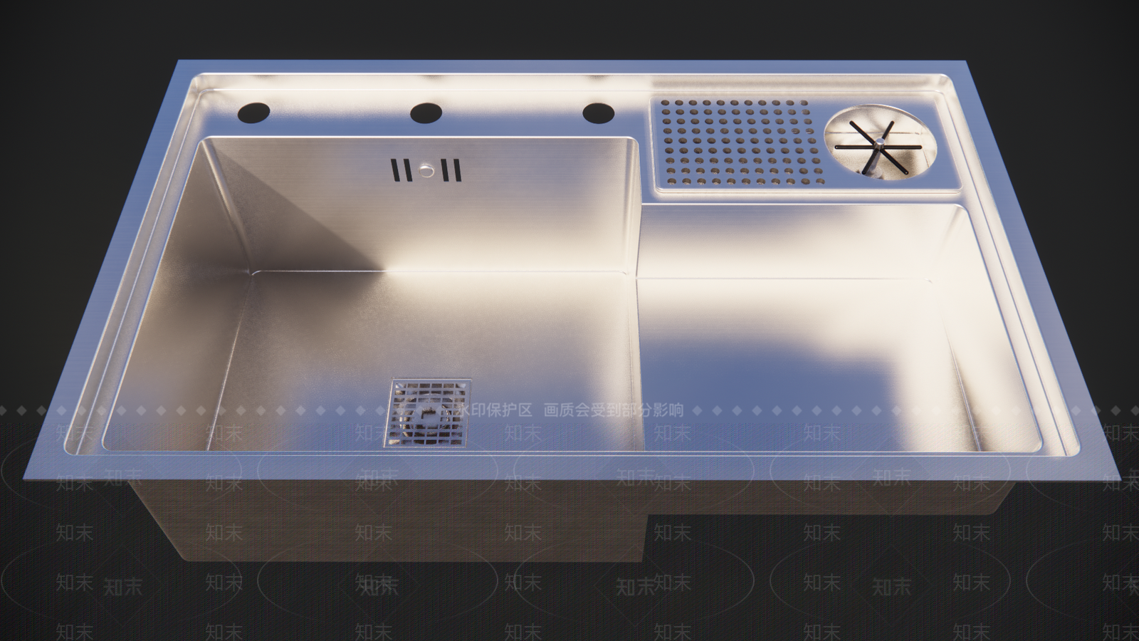 现代水槽SU模型下载【ID:198120353】