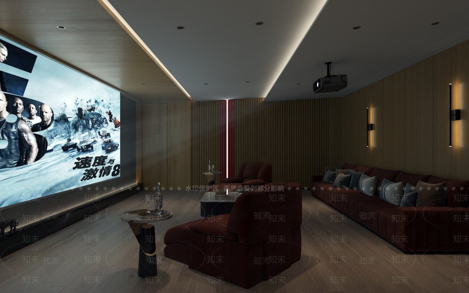 现代家居影音室3D模型下载【ID:898131920】