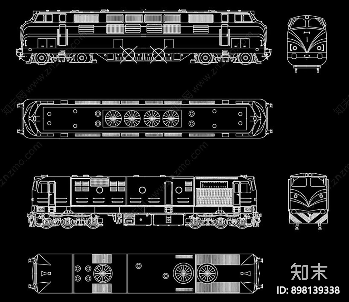 火车头施工图下载【ID:898139338】