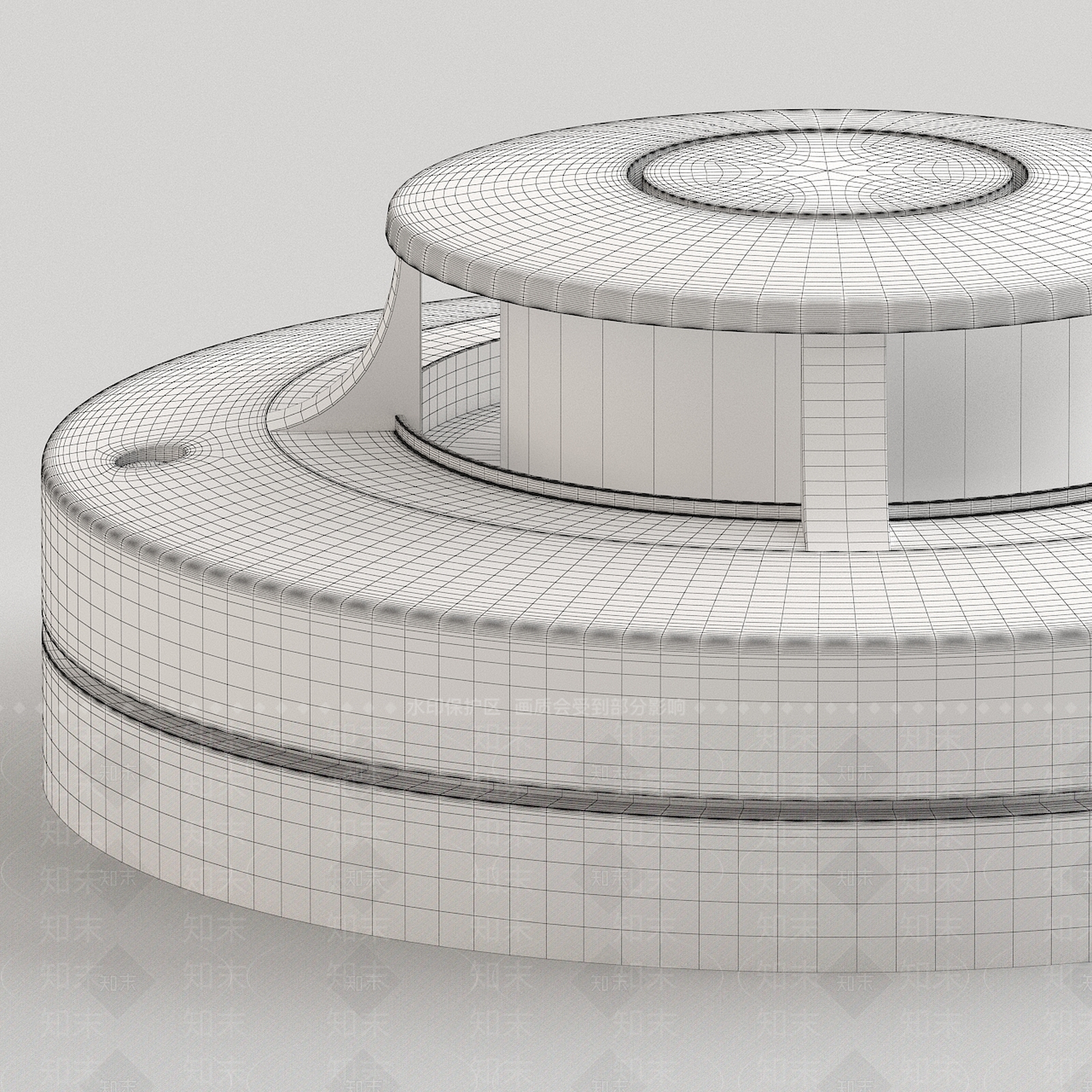 现代自动烟感器3D模型下载【ID:498140634】
