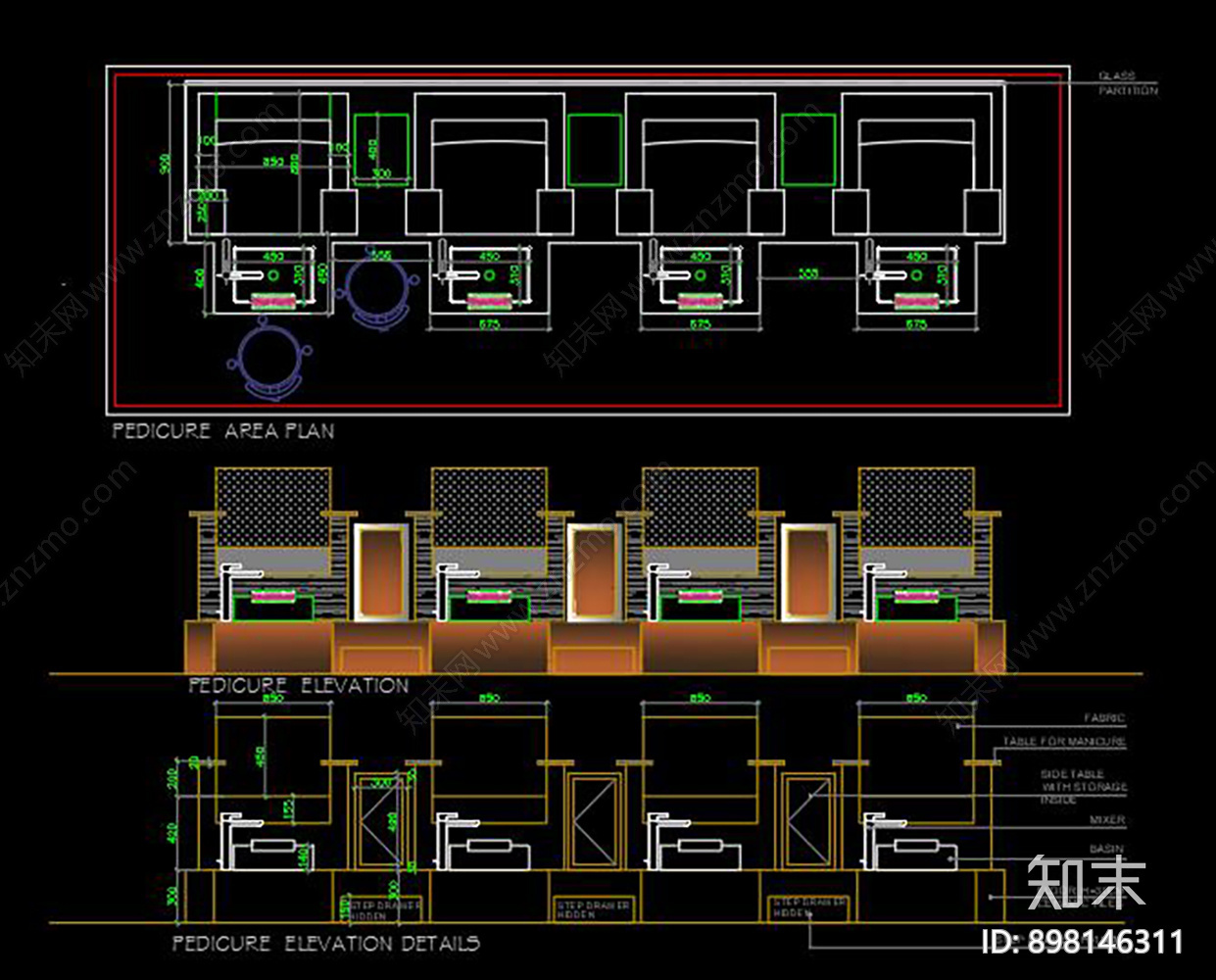 按摩脚设备施工图下载【ID:898146311】