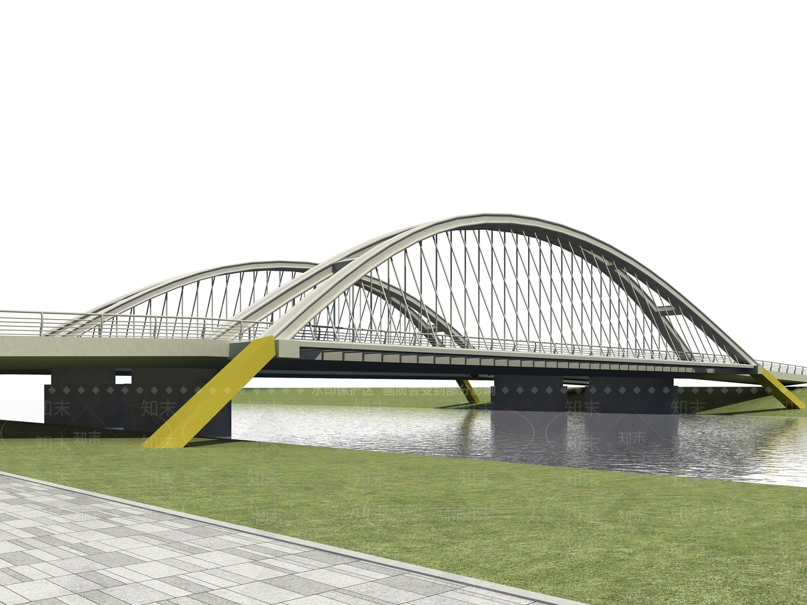 现代高架桥3D模型下载【ID:998148147】