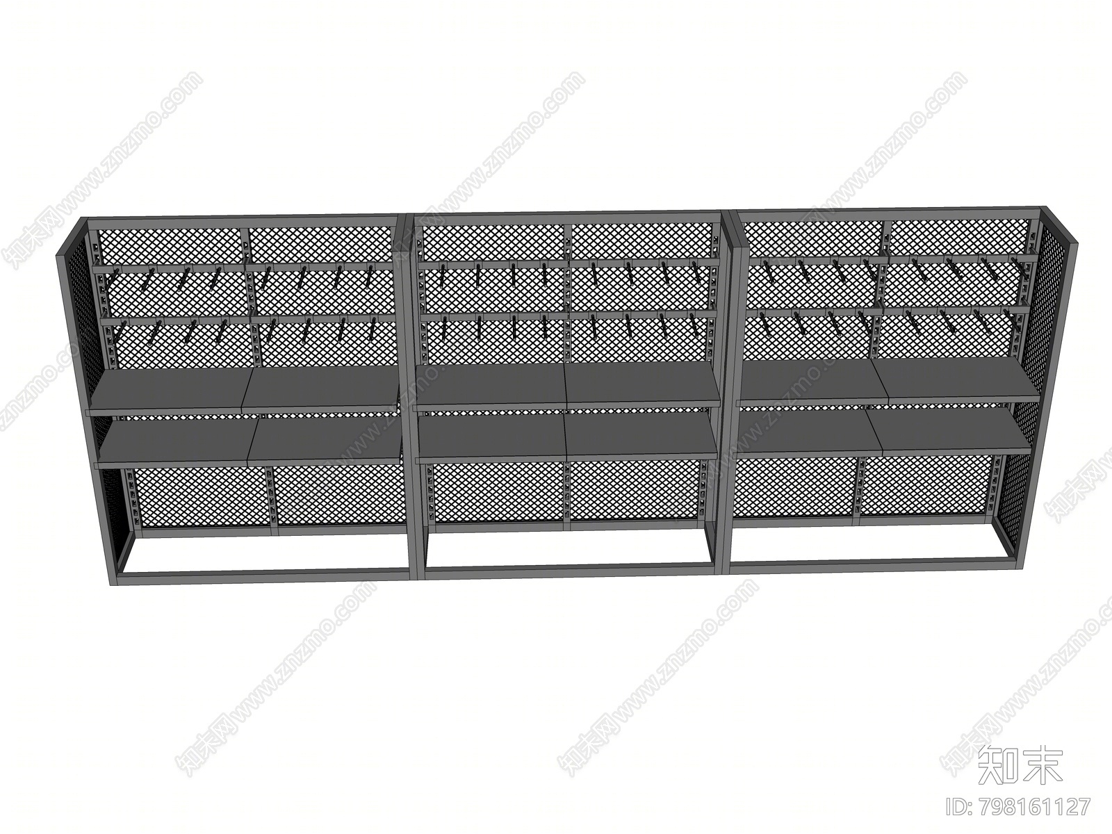 现代货架SU模型下载【ID:798161127】