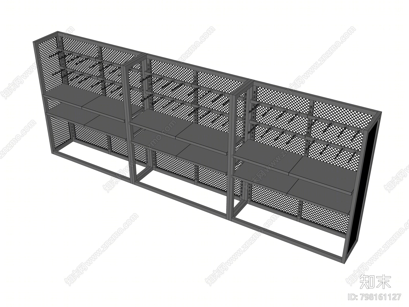 现代货架SU模型下载【ID:798161127】