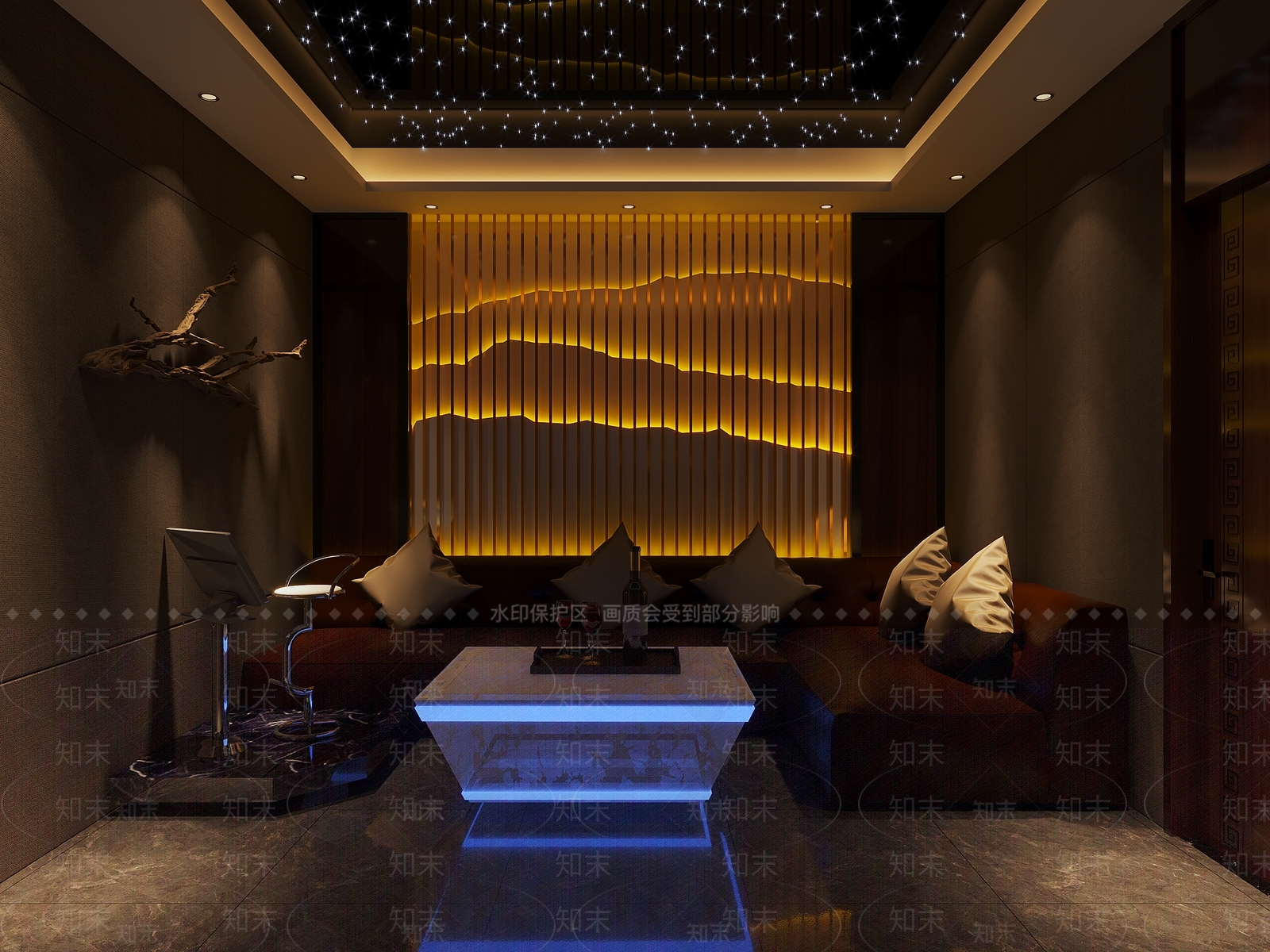 新中式KTV3D模型下载【ID:798185049】