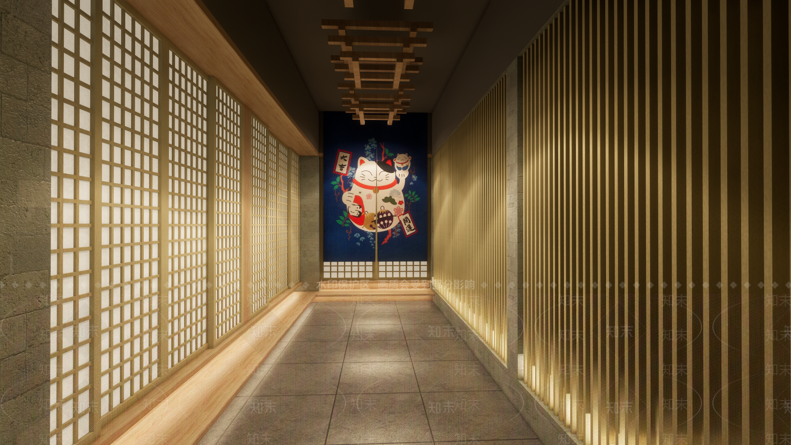日式日韩料理店SU模型下载【ID:798197832】