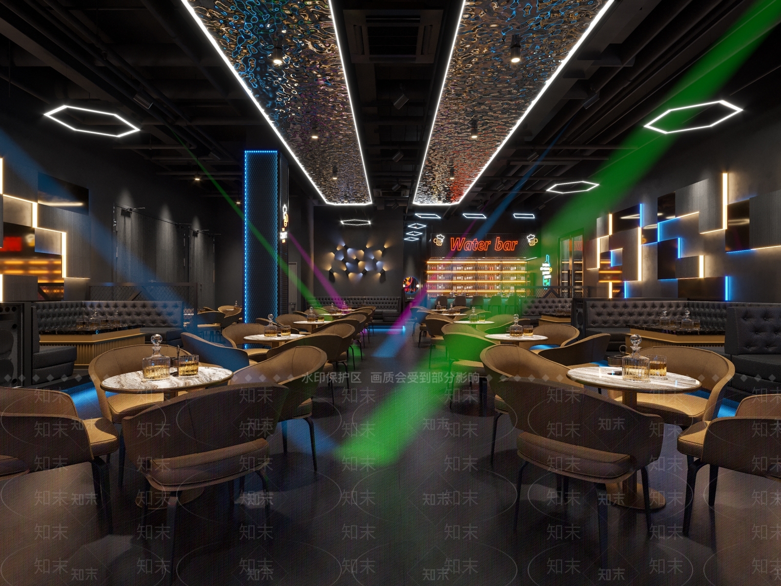 工业风酒吧3D模型下载【ID:498255435】