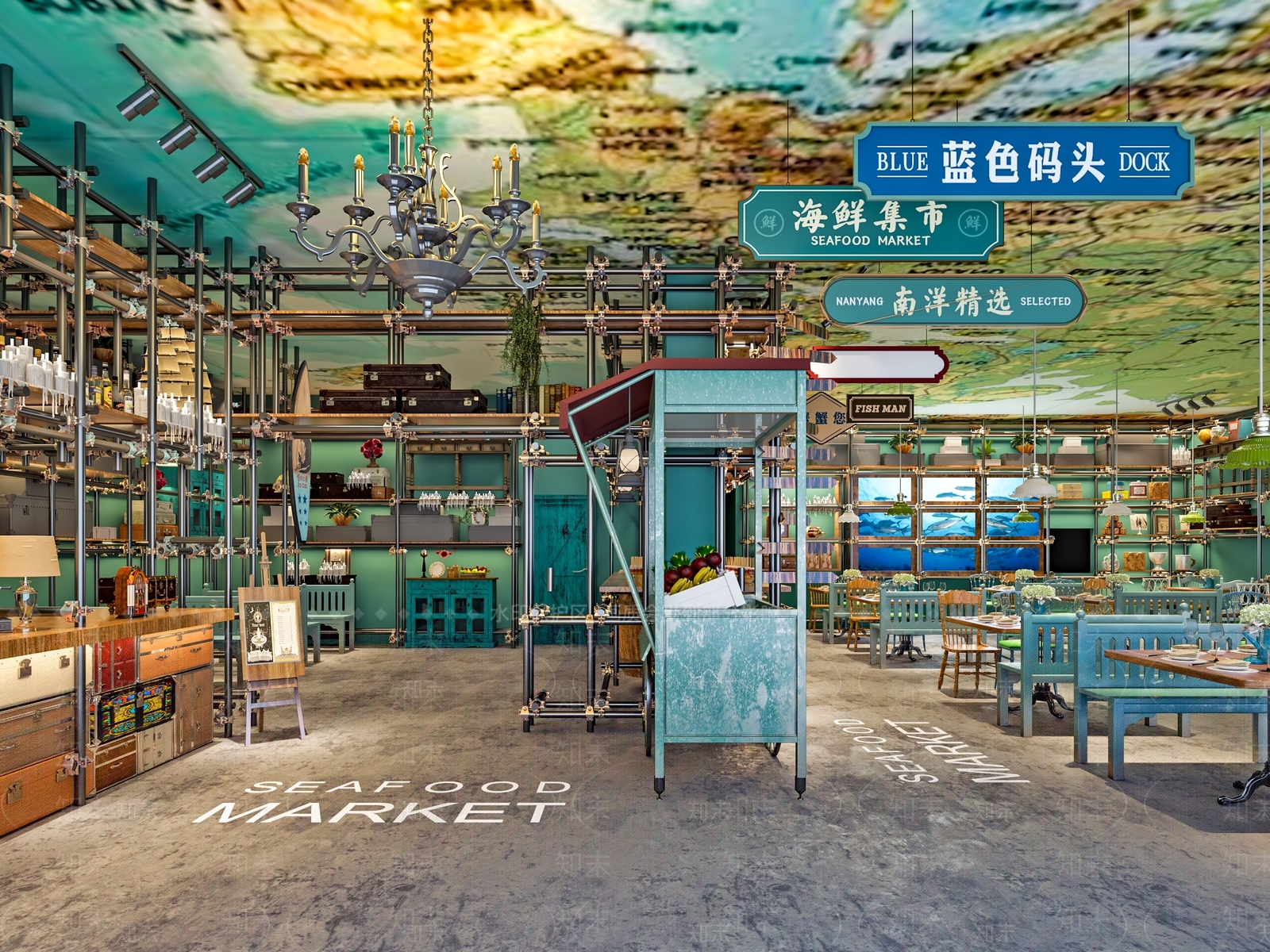 欧式古典音乐餐厅3D模型下载【ID:498268033】