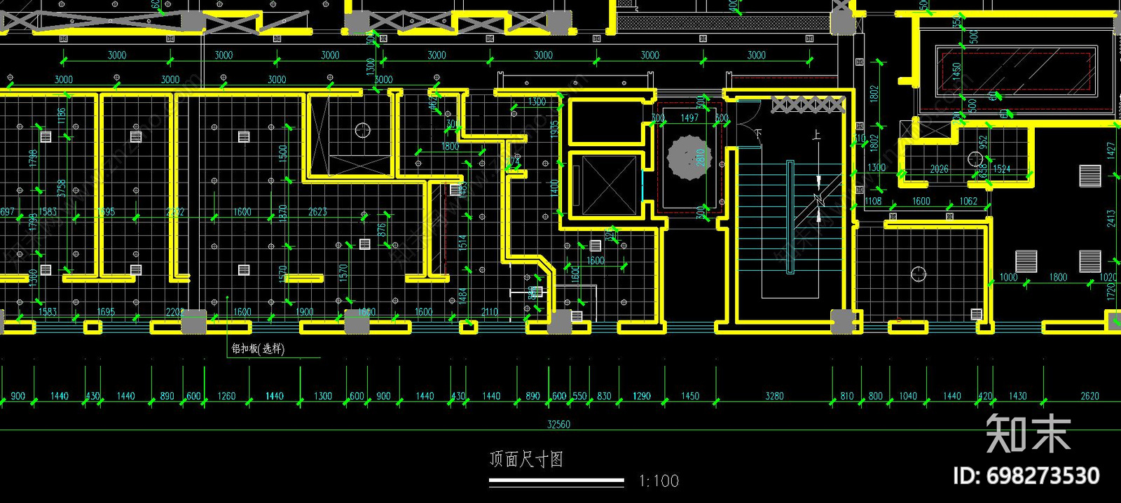 现代瑜伽会所cad施工图下载【ID:698273530】