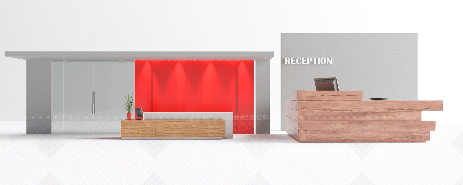 现代吧台3D模型下载【ID:198314717】