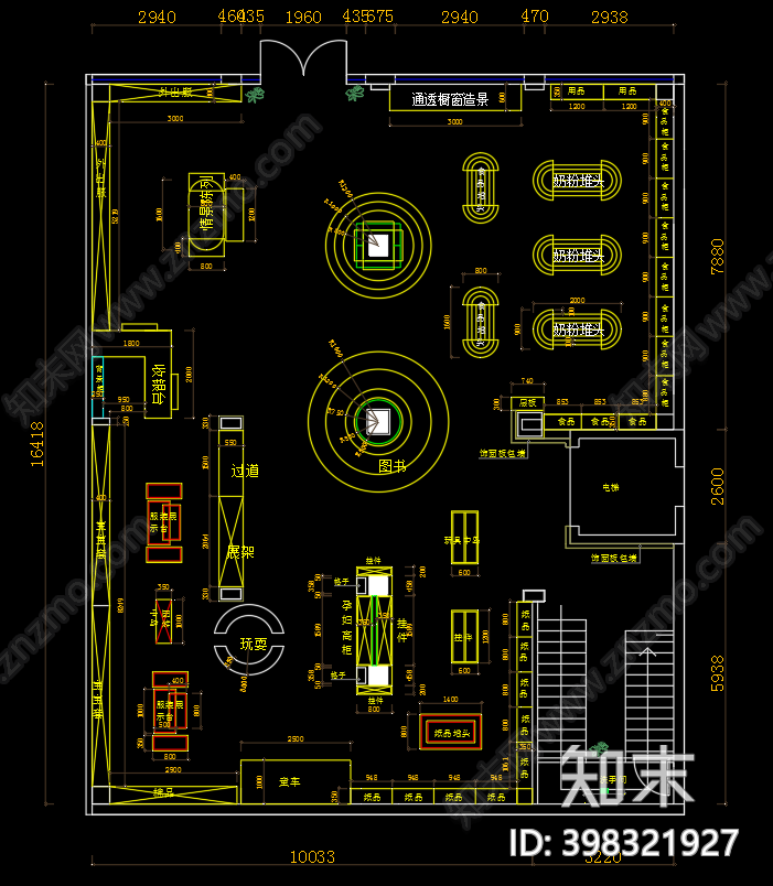 母婴专卖店施工图下载【ID:398321927】