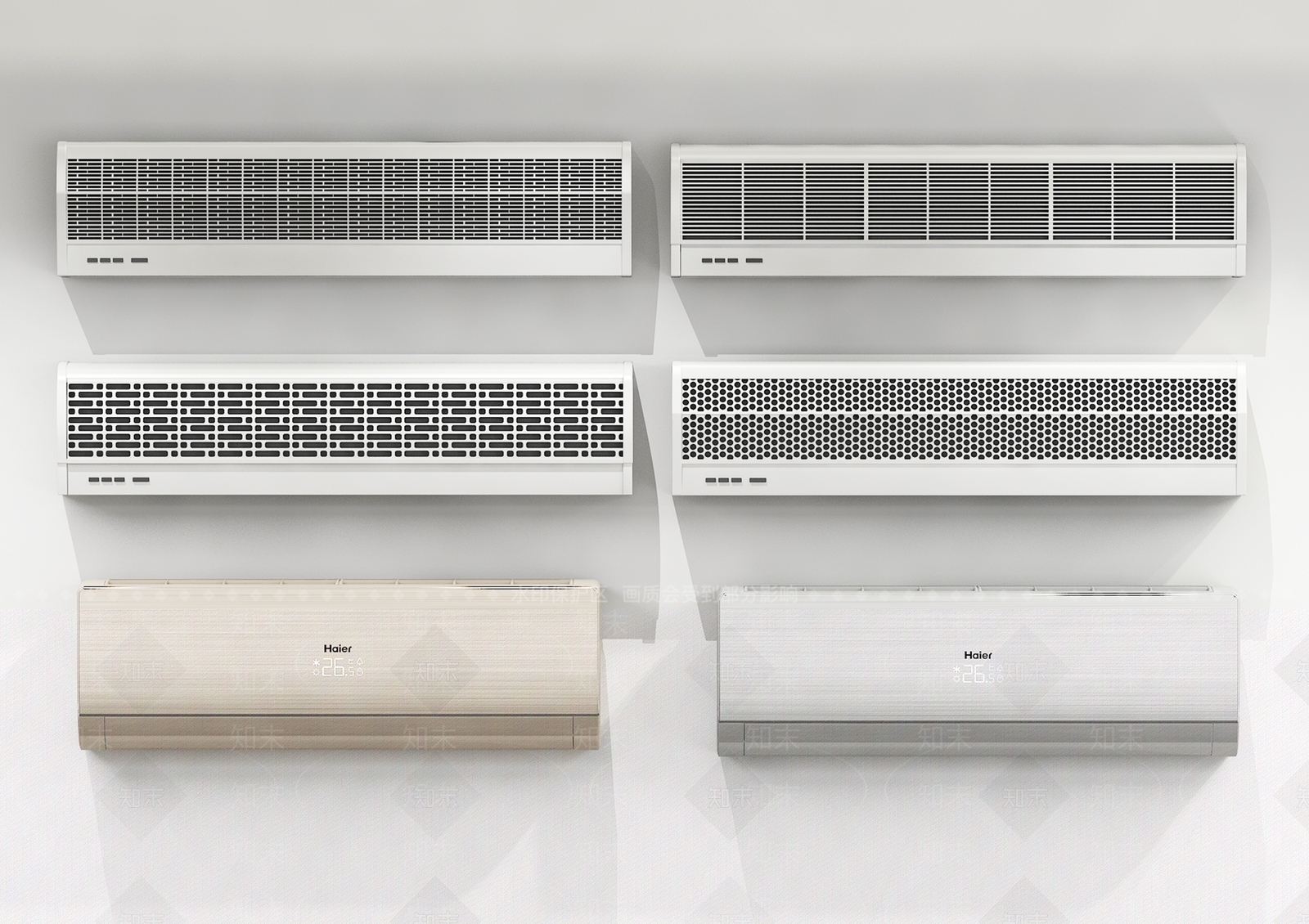 海尔空调3D模型下载【ID:198341475】