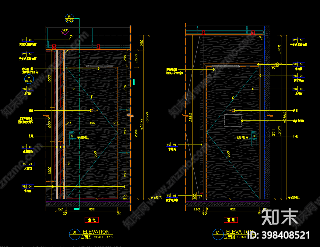 现代门cad施工图下载【ID:398408521】