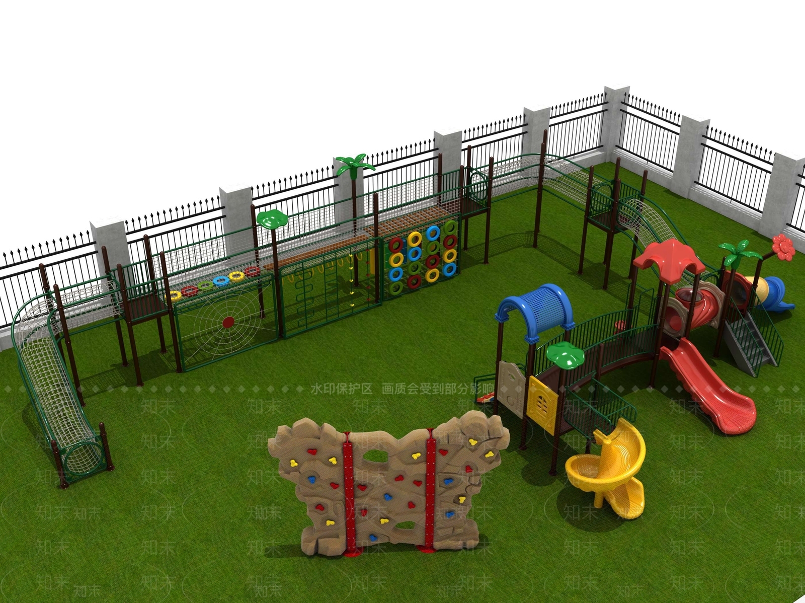 现代游乐场设施3D模型下载【ID:998369251】