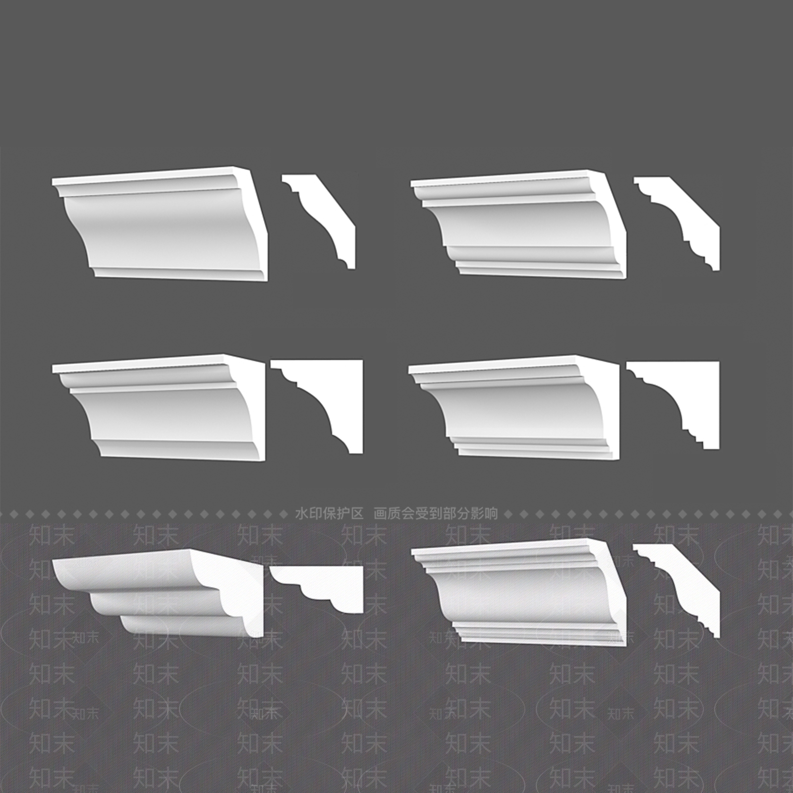 美式角线3D模型下载【ID:798371426】