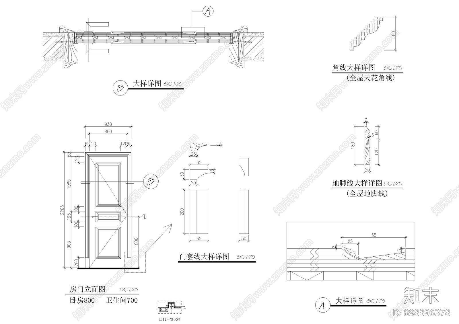 欧式家具装饰图块cad施工图下载【ID:898396378】
