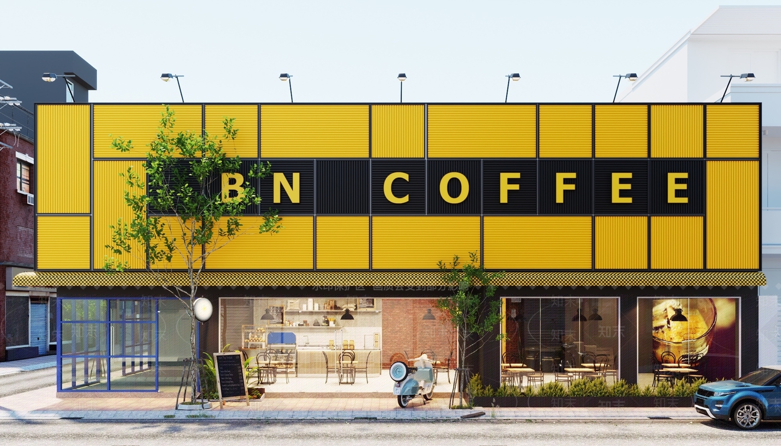 现代奶茶咖啡店3D模型下载【ID:298413858】