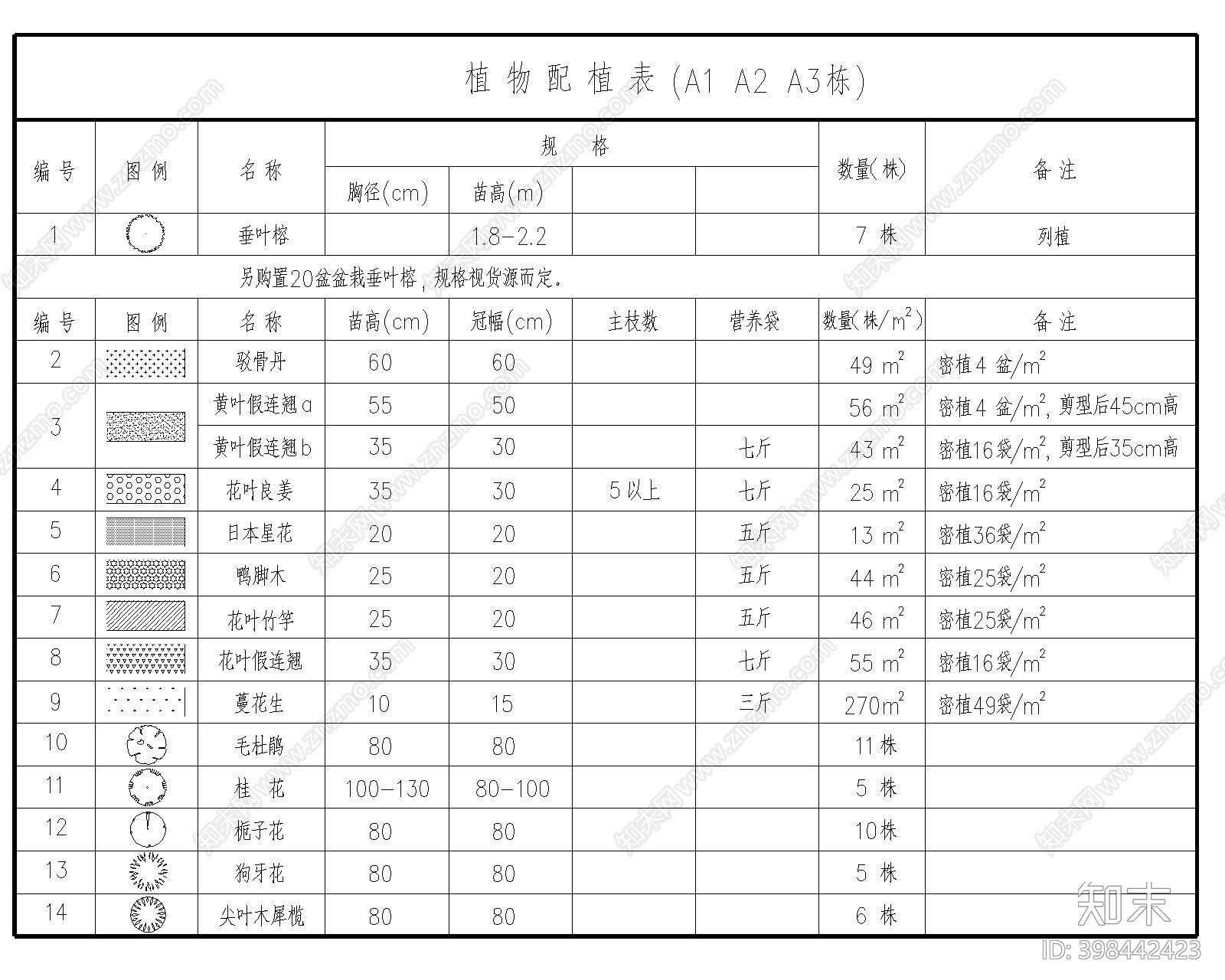 办公楼花园景观cad施工图下载【ID:398442423】