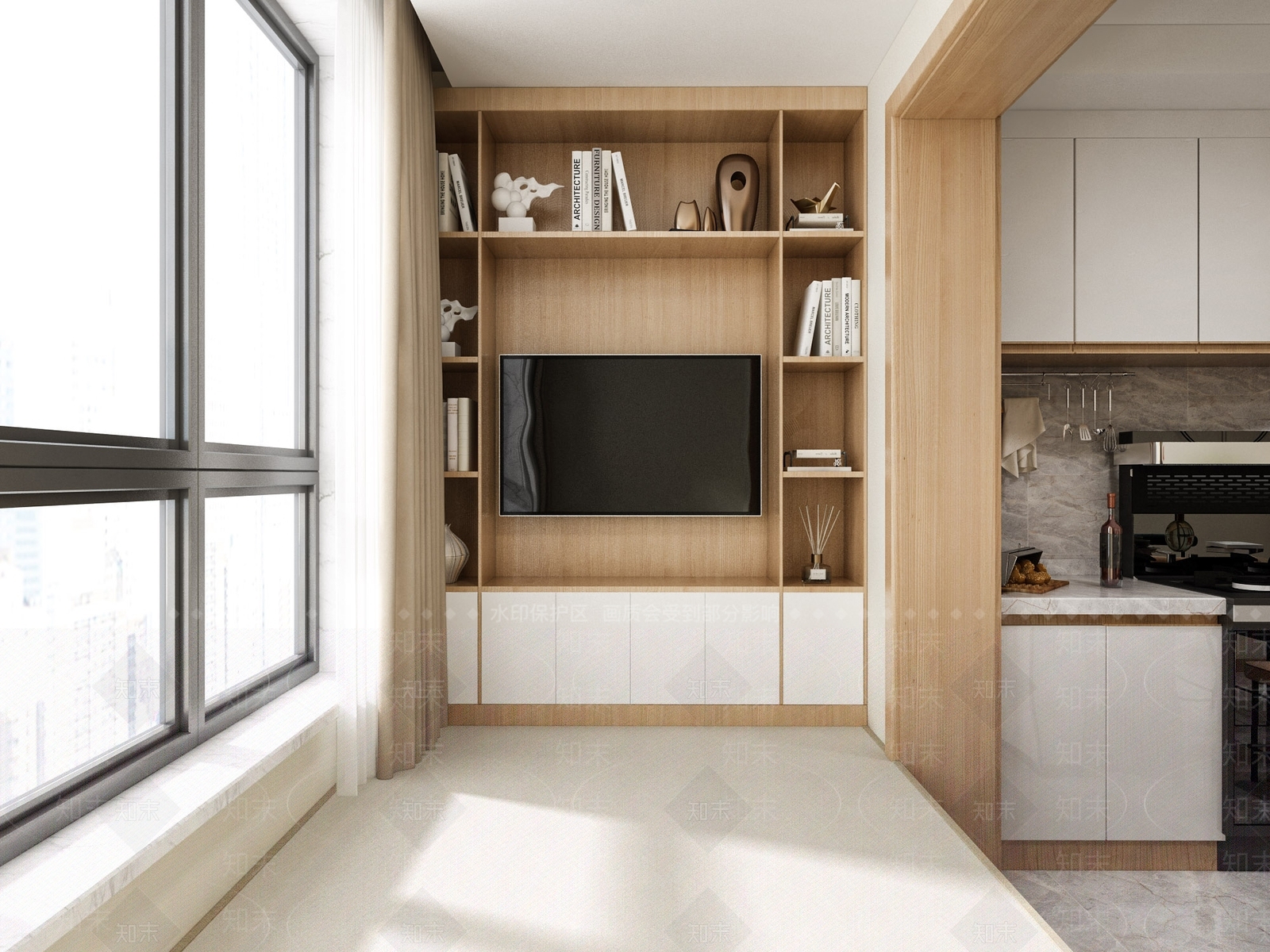 北欧单身公寓3D模型下载【ID:898447375】