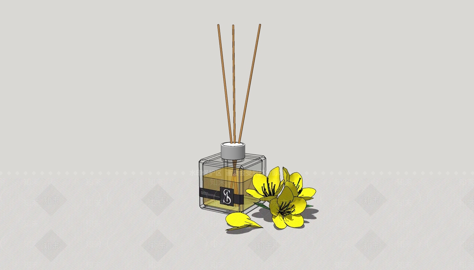现代洗浴用品SU模型下载【ID:798449350】