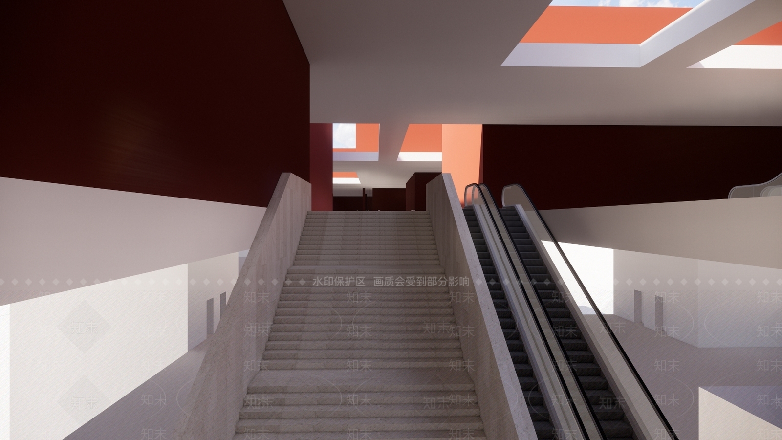 现代图书馆SU模型下载【ID:498459829】