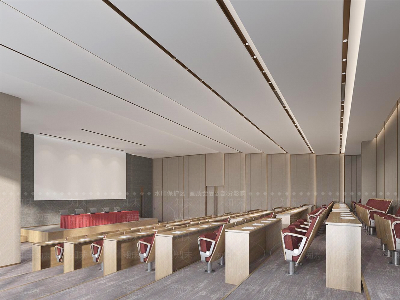 现代报告厅3D模型下载【ID:598497226】